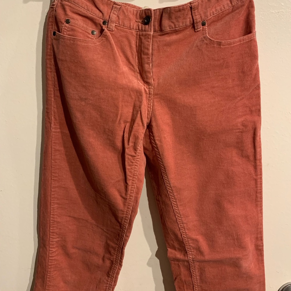 Olive and Oak Orange Corduroy Pants